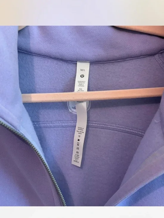 NWOT Lululemon Lilac Smoke Funnel Neck Scuba - Picture 4 of 7